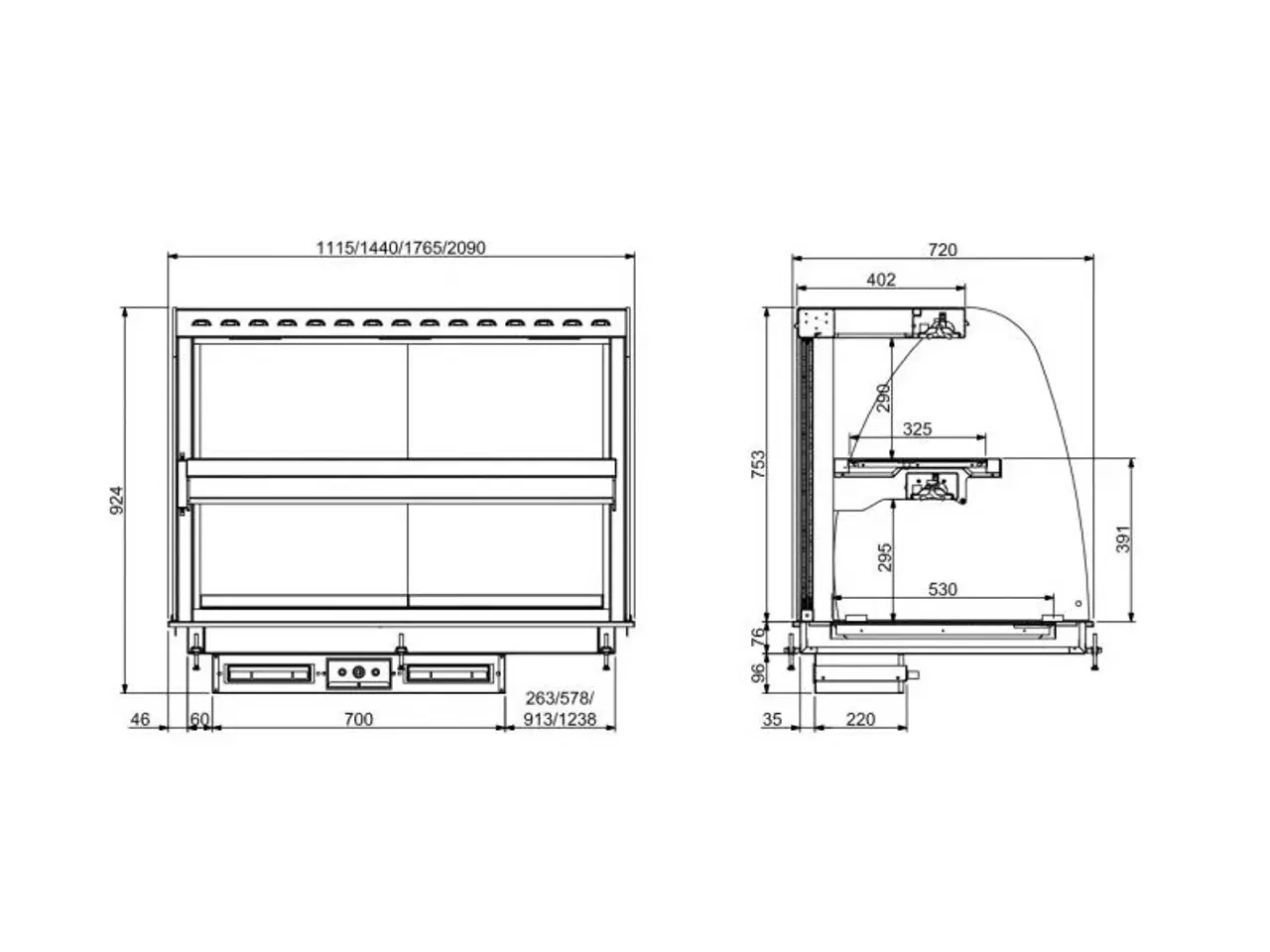 Billede 2 - Varmemontre keramisk display – 5/1 GN 400 V