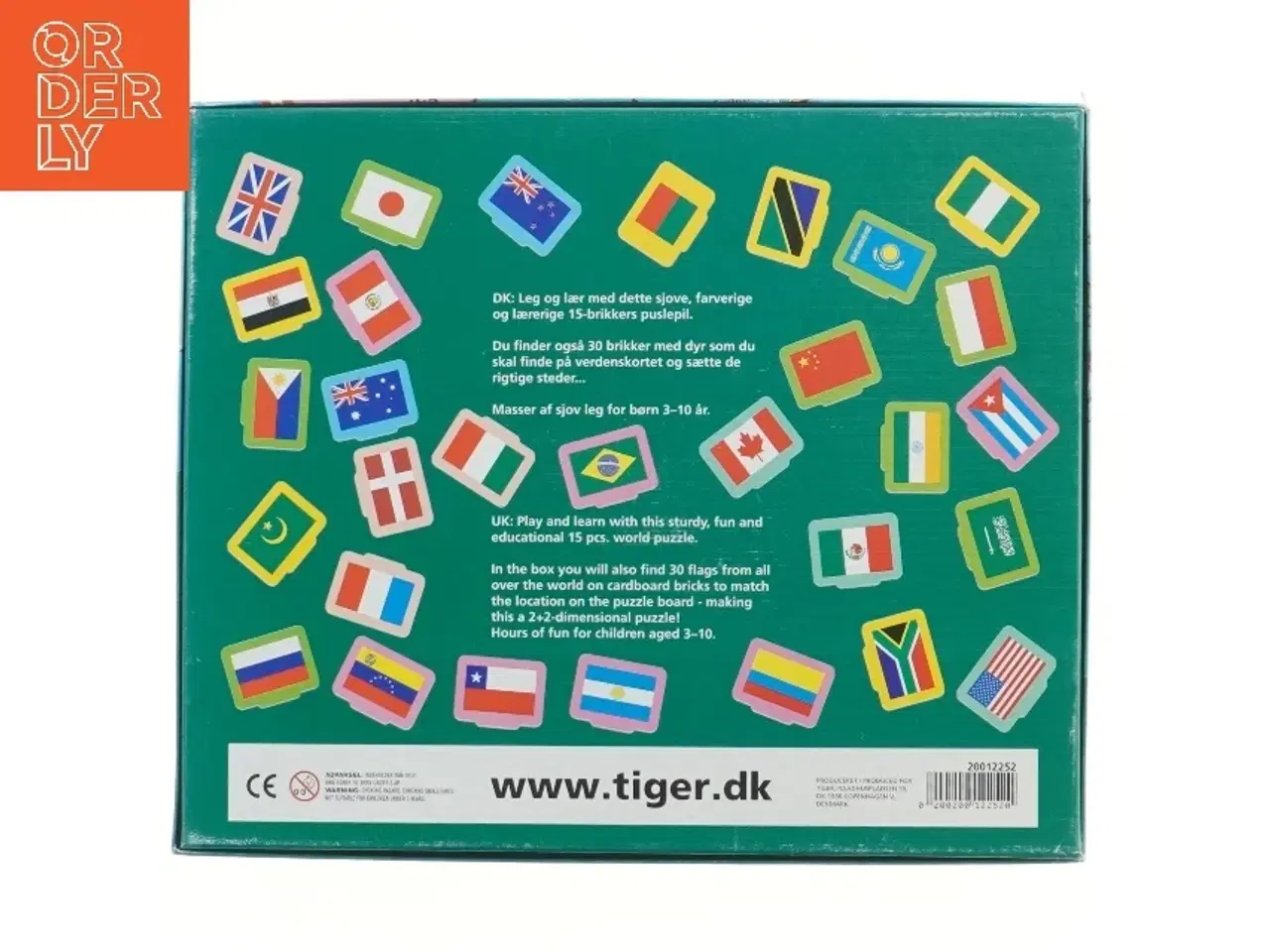 Billede 3 - Verdens flag puslespil fra Tiger (15 + 30 brikker))