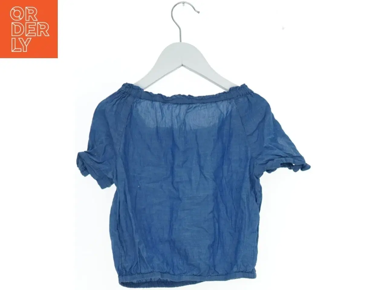 Billede 2 - Blå off-shoulder bluse fra H&M (str. 134)