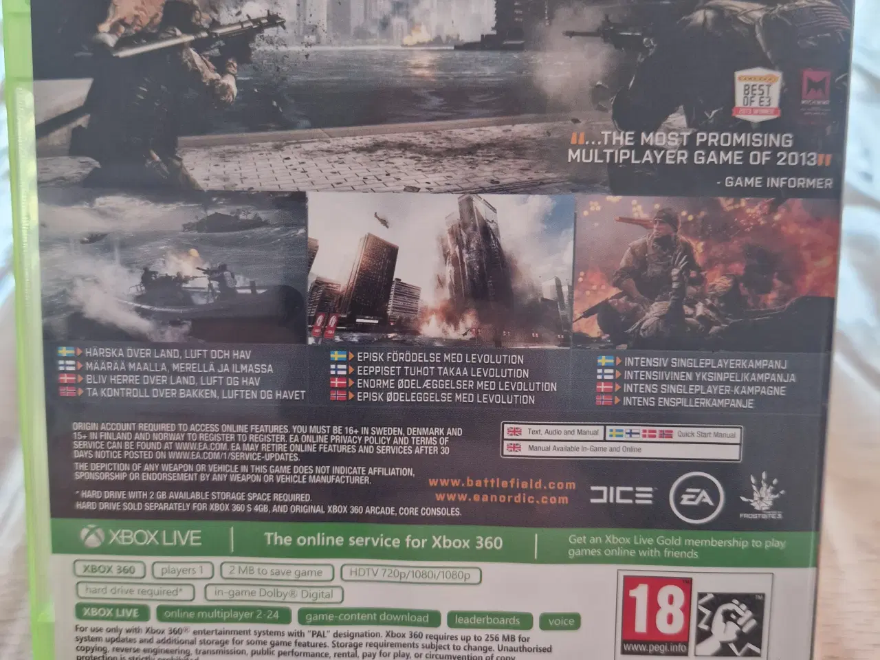 Billede 2 - Battlefield 4 XBOX 360 spil