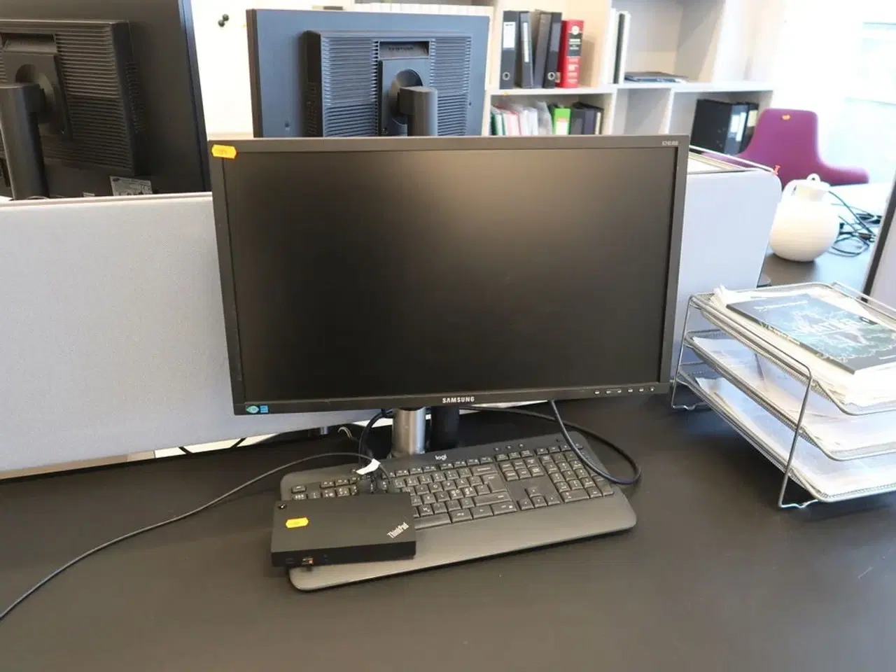 Billede 1 - Computerskærm SAMSUNG S24E450, dockingstation LENOVO Thinkpad, tastatur