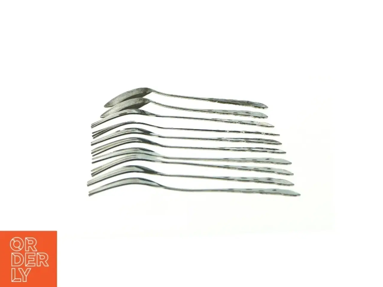 Billede 4 - Bestik (8 gafler og 2 skeer) fra Ukendt (str. L: 12cm og L: 12,5cm)