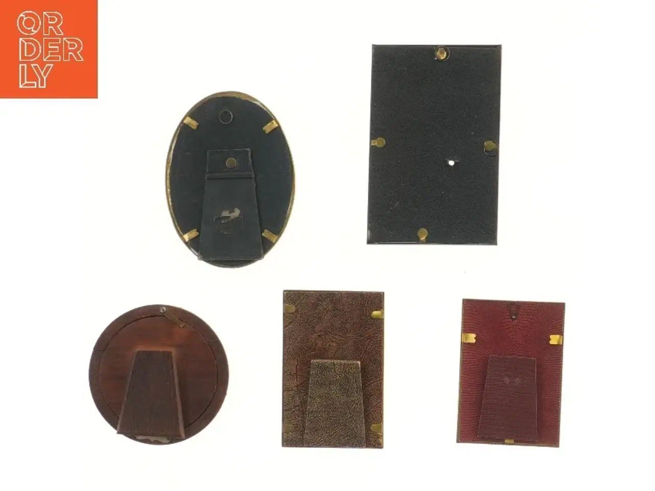 Billede 2 - Fem gamle billedrammer (str. 5 stk 14,5x10,5 cm)