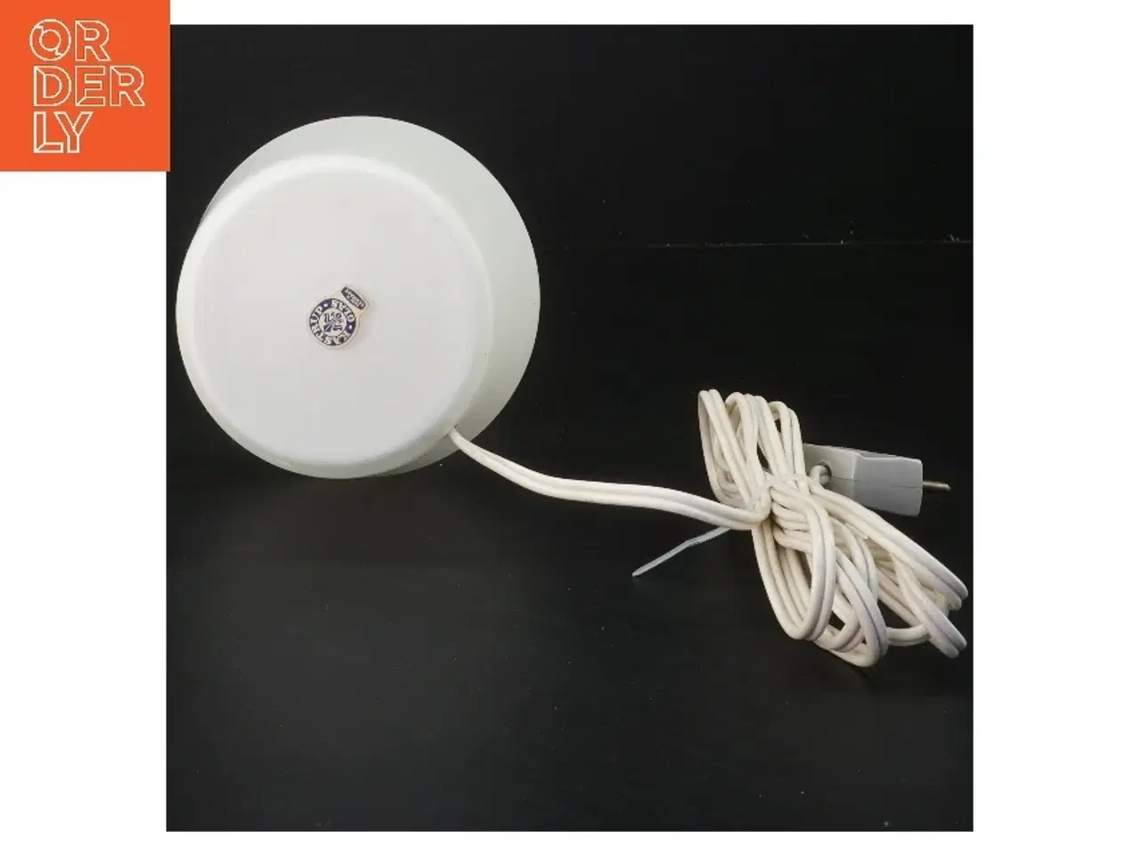 Billede 2 - Hvid bordlampe fra Kastrup (str. 36 cm)Fra 1959