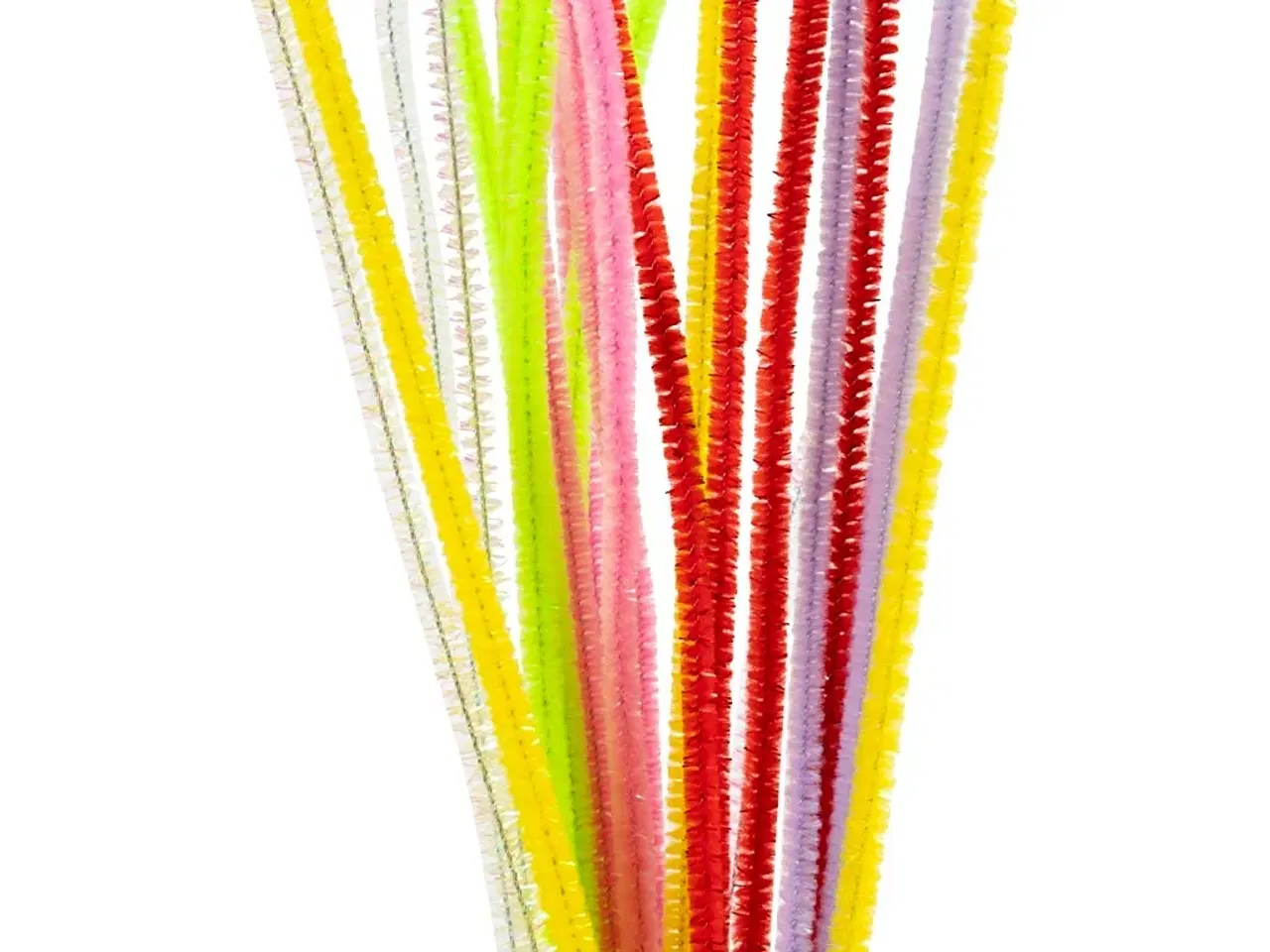Billede 1 - Chenille, L: 30 cm, tykkelse 6 mm, forårsfarver, 24ass./ 1 pk.