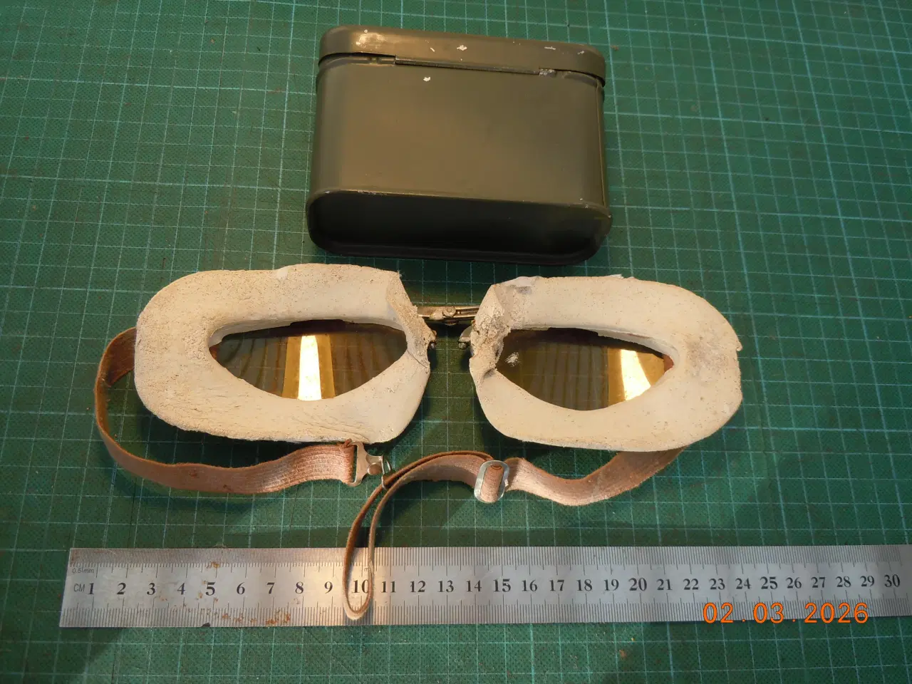 Billede 5 - Militære motorbriller , ubrugte i blikæsker.