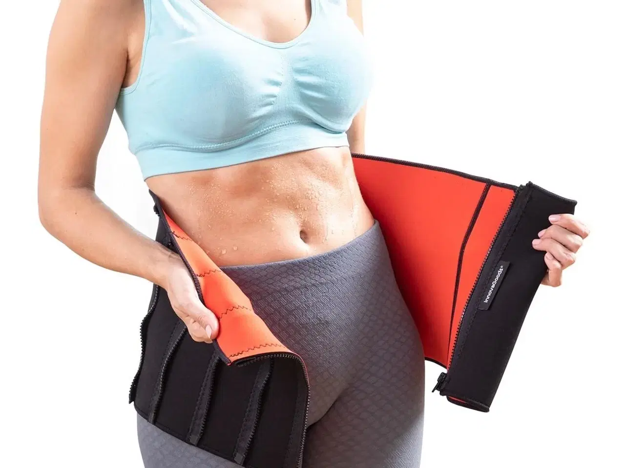 Billede 4 - Redle sports slankebælte med saunaeffekt - sort/rød