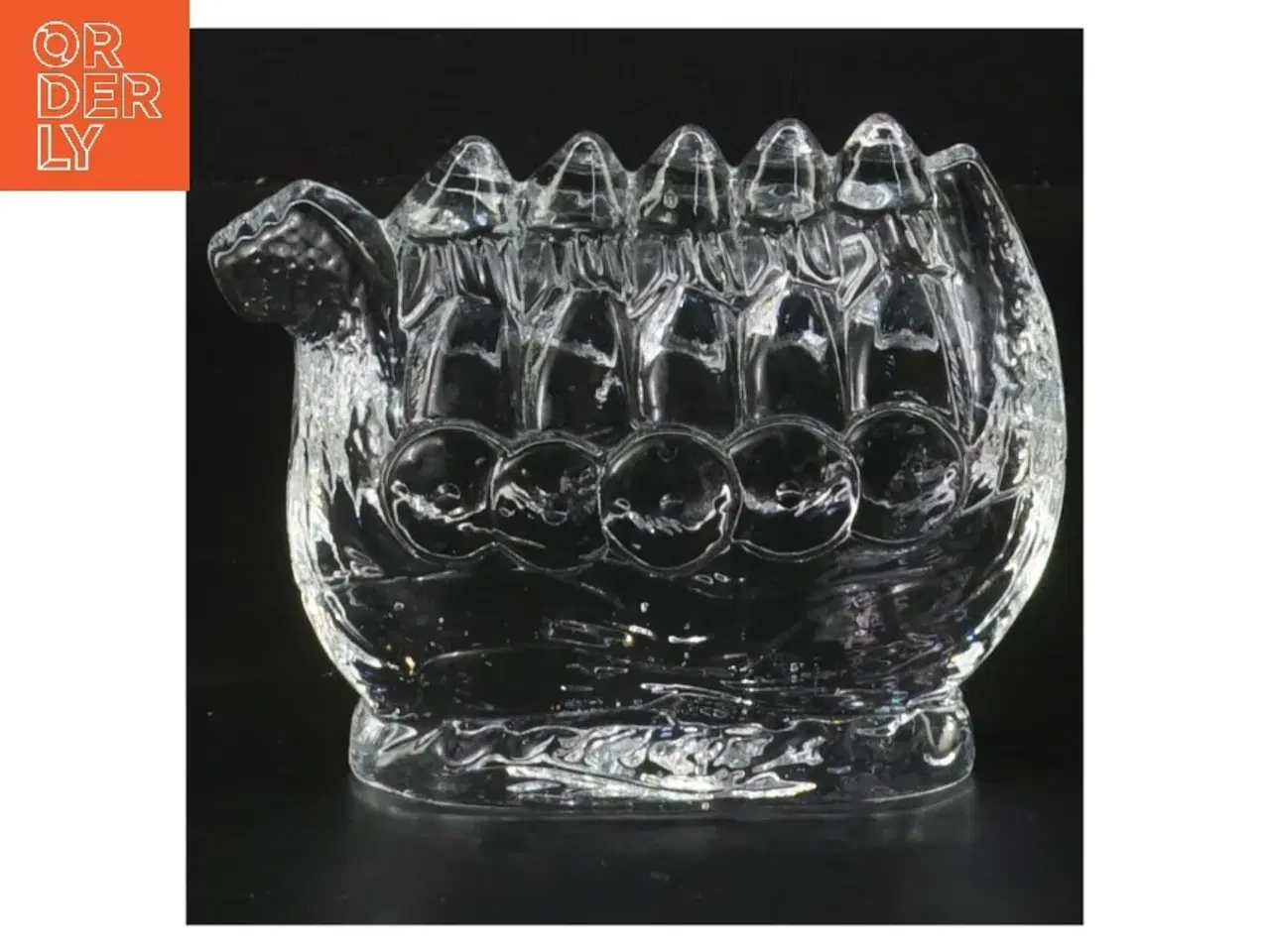 Billede 2 - Kosta Boda Glas Vikingeskib (str. 10,5x8,5 cm)