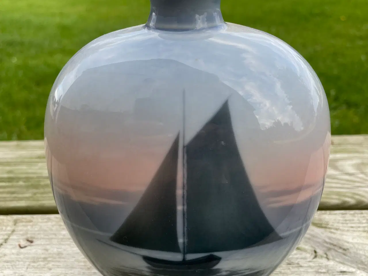 Billede 5 - Smørskål med låg sølvbelagt