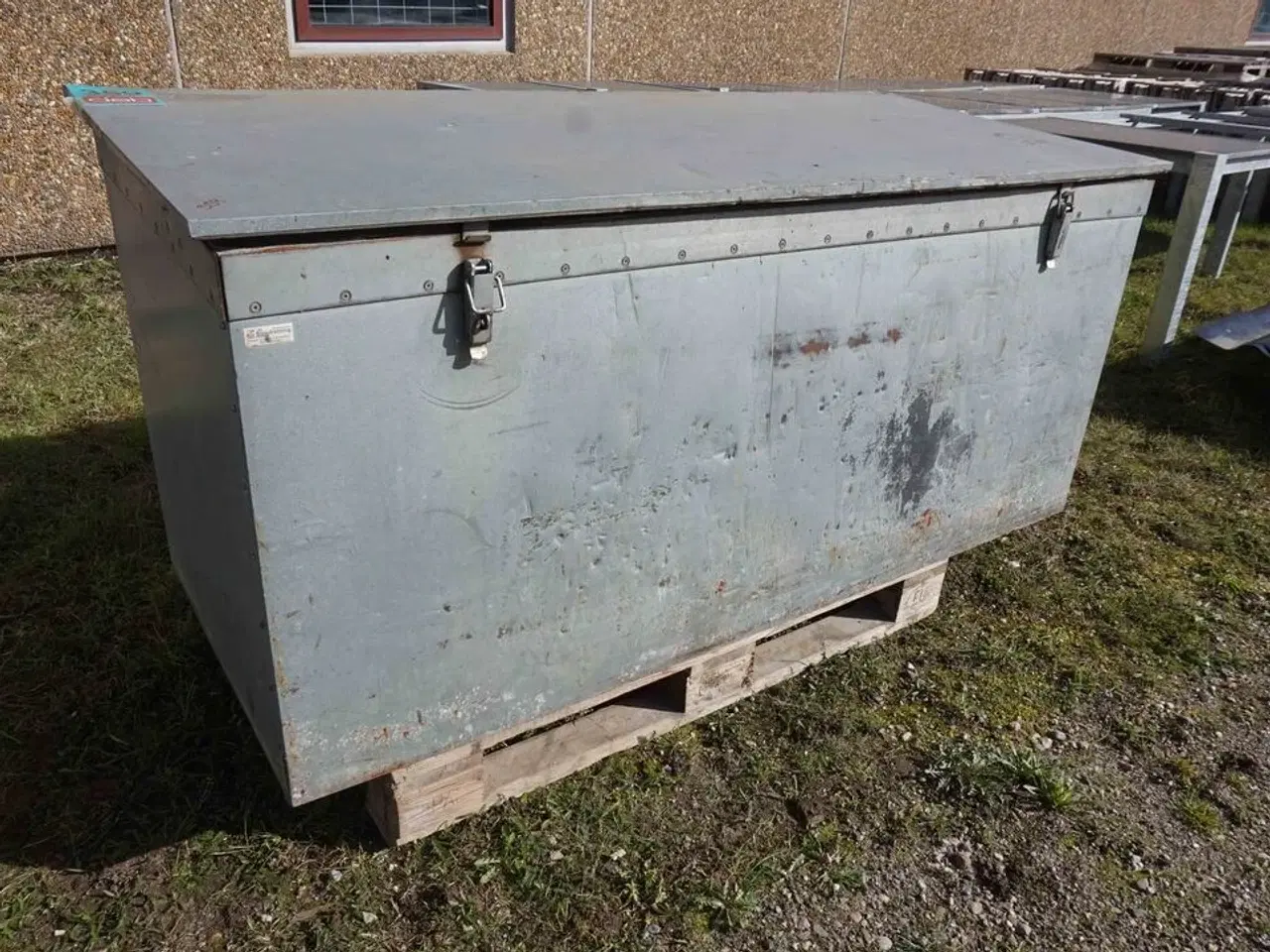 Billede 1 - Stor værktøjskasse Galvaniseret (MOMSFRI)