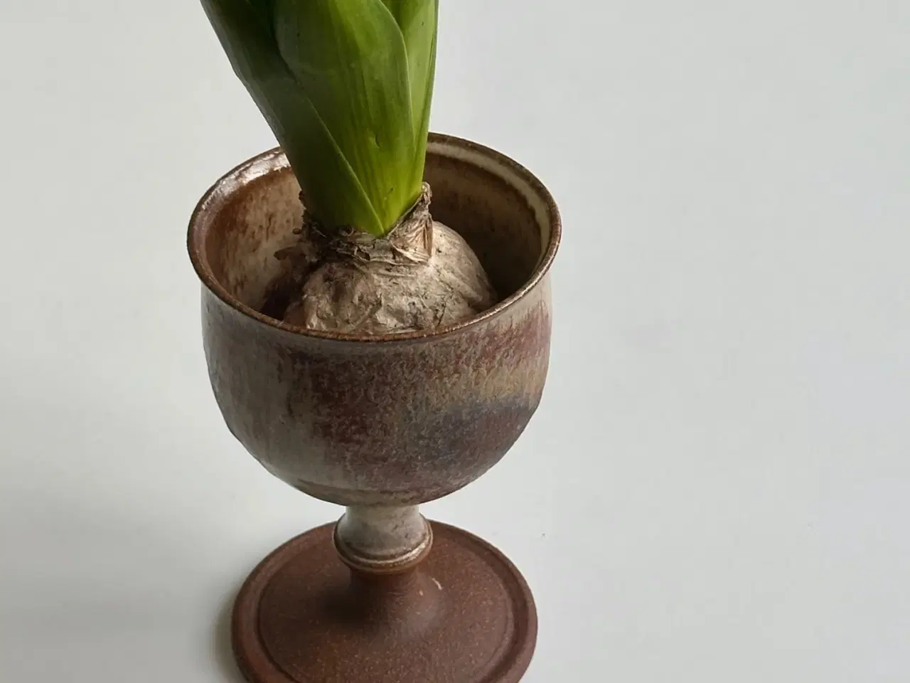 Billede 1 - Keramikbæger, vinglas, lys glasur