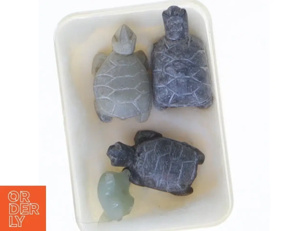 Billede 2 - Sæt med miniature skildpaddefigurer (str. 2,5 cm)