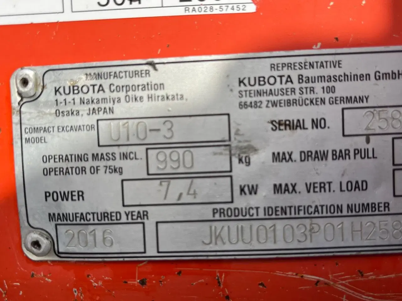 Billede 14 - Kubota U10-3 Kipbar planerskovl og 2 grave skovle