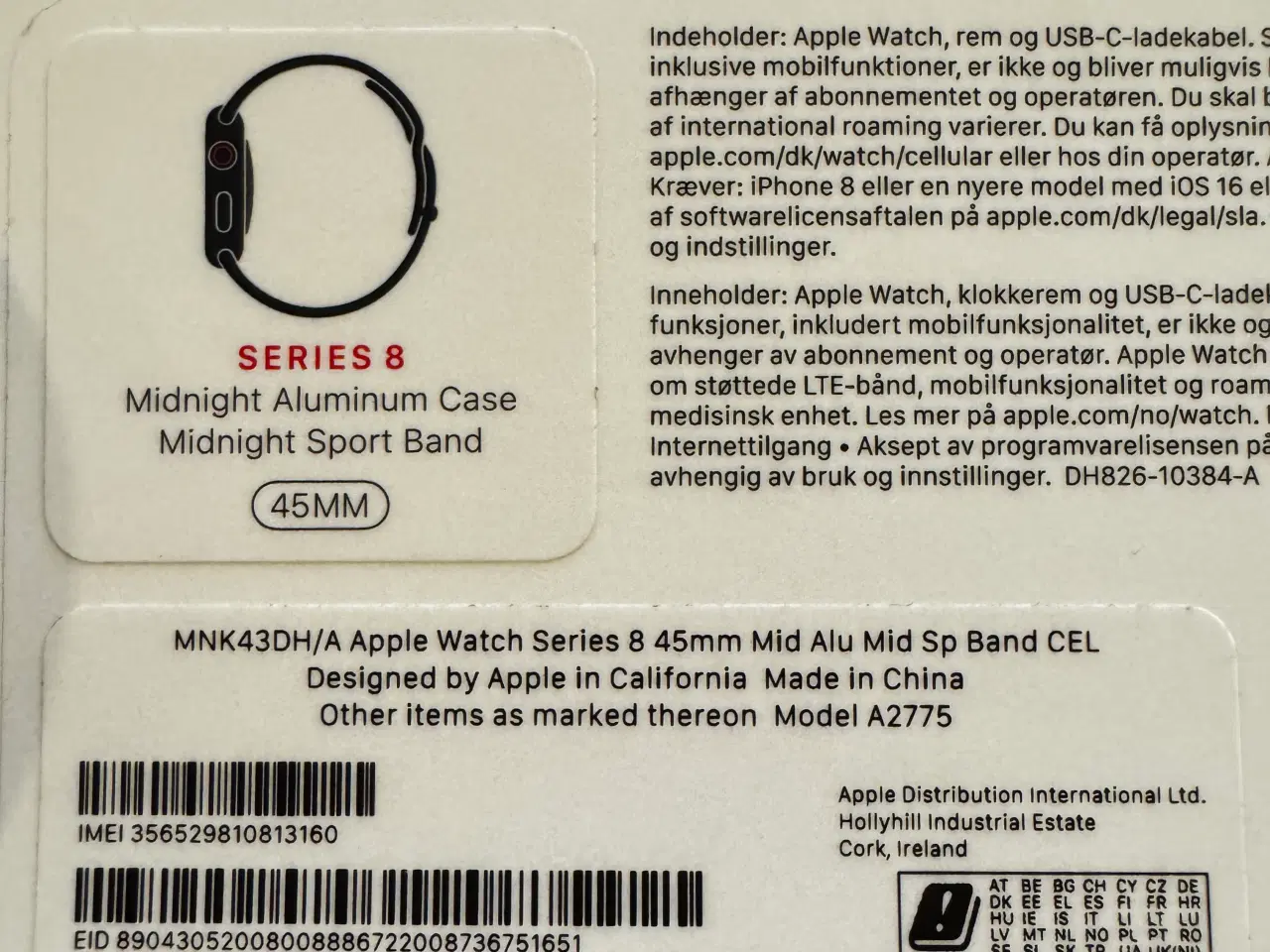 Billede 3 - Apple Watch 8 series 45mm 3G