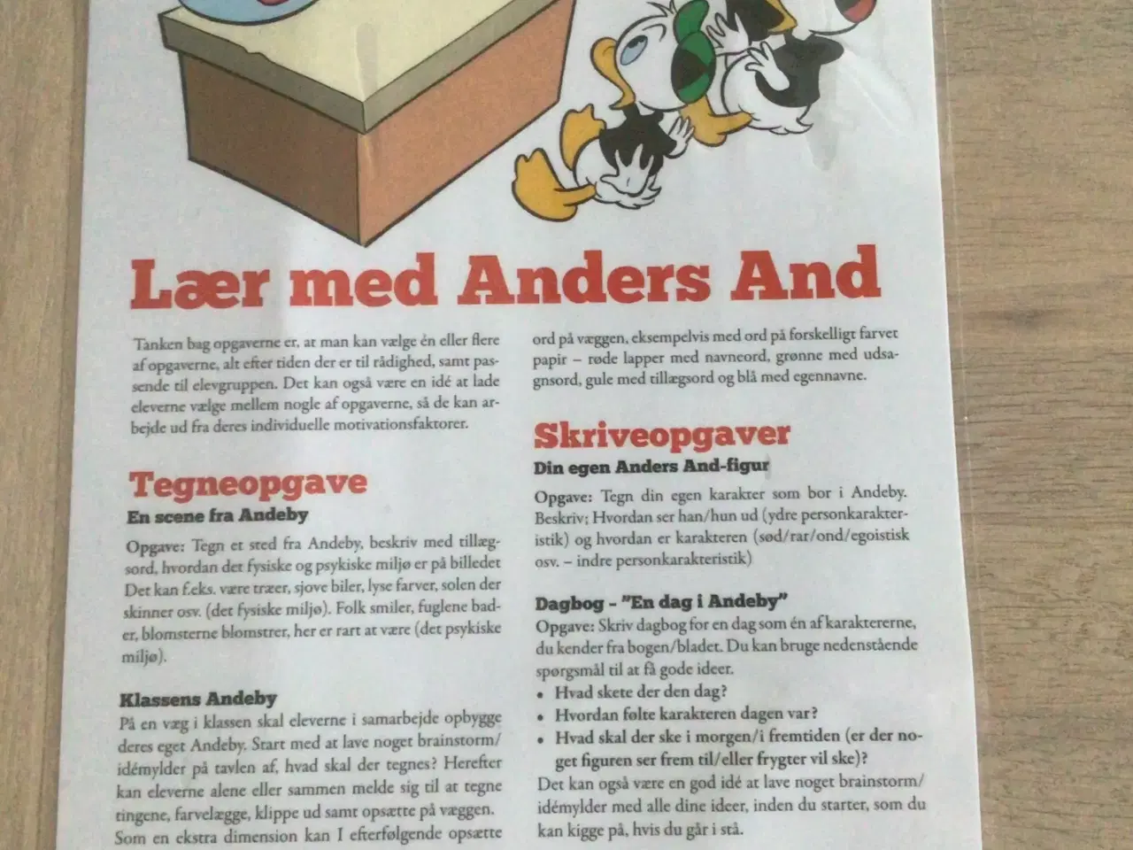 Billede 2 - Lær med Anders And  - klassesæt (NY)