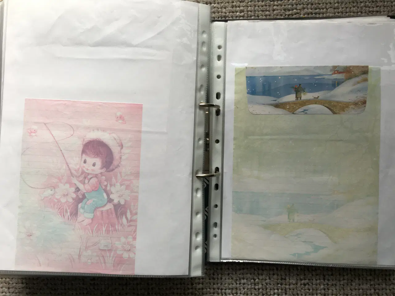 Billede 5 - Brevpapir, ringbind med stor og flot samling