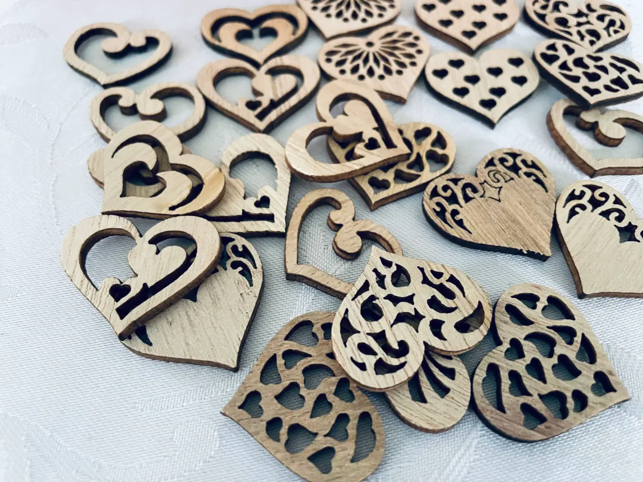 Billede 6 - Blandet træ hjerter dekoration