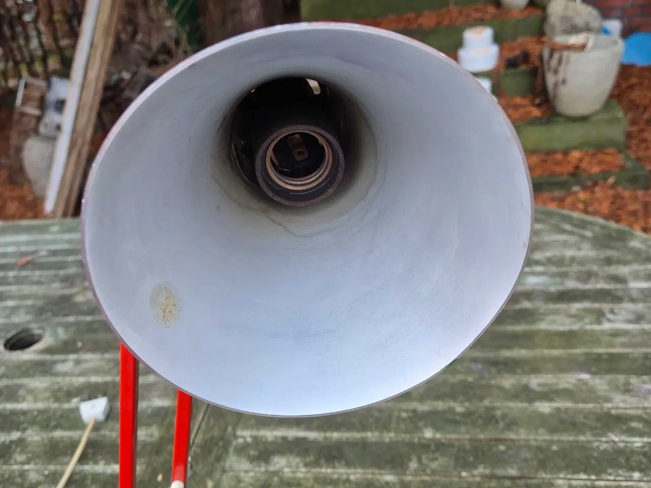 Billede 5 - Rød arkitektlampe med vægbeslag 