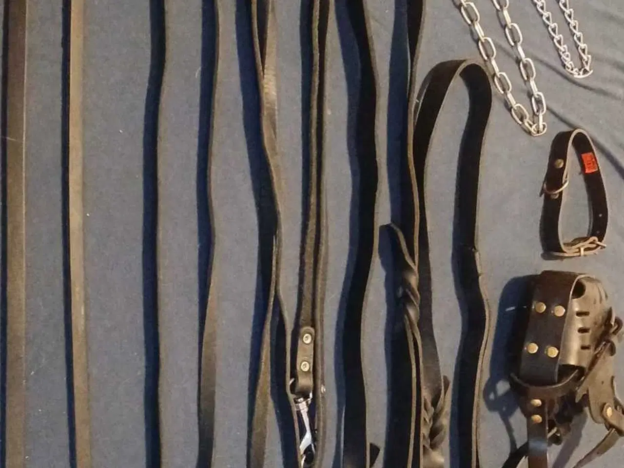 Billede 1 - Læder snore og halsbånd 