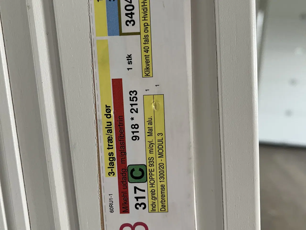 Billede 4 - Terrassedør med 3 lags lydglas.