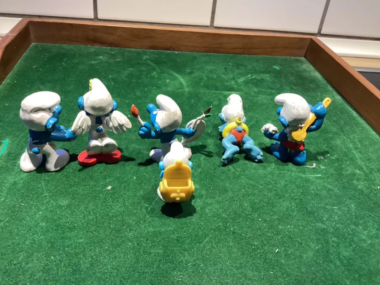 Billede 17 - Smølfer- bamse samt 6 små smølfefigurer