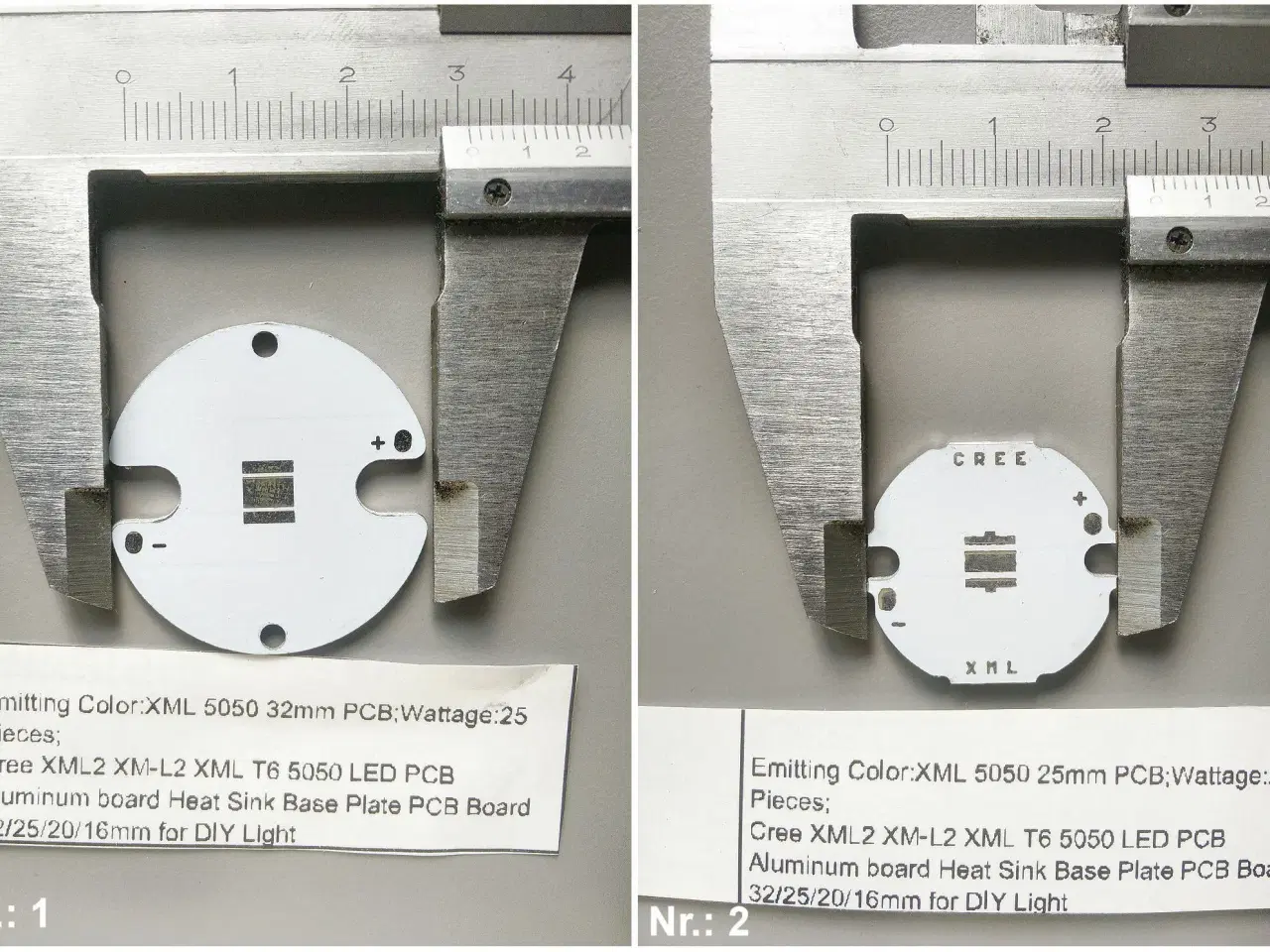 Billede 1 - Cree LED PCB heatsink pads og Linse