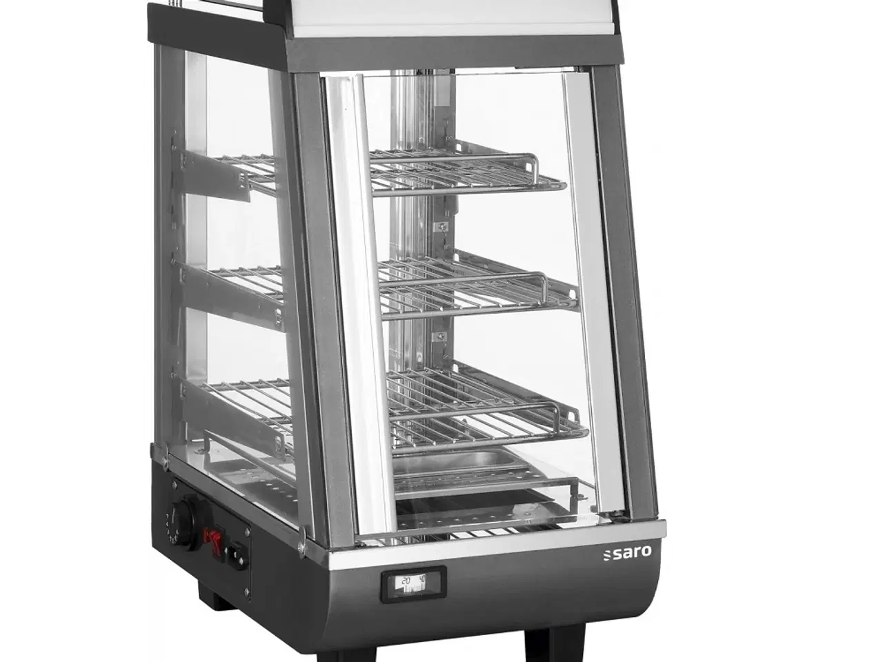 Billede 1 - Smal Varmevitrine (LEON) – 76 Liter Varmeskab