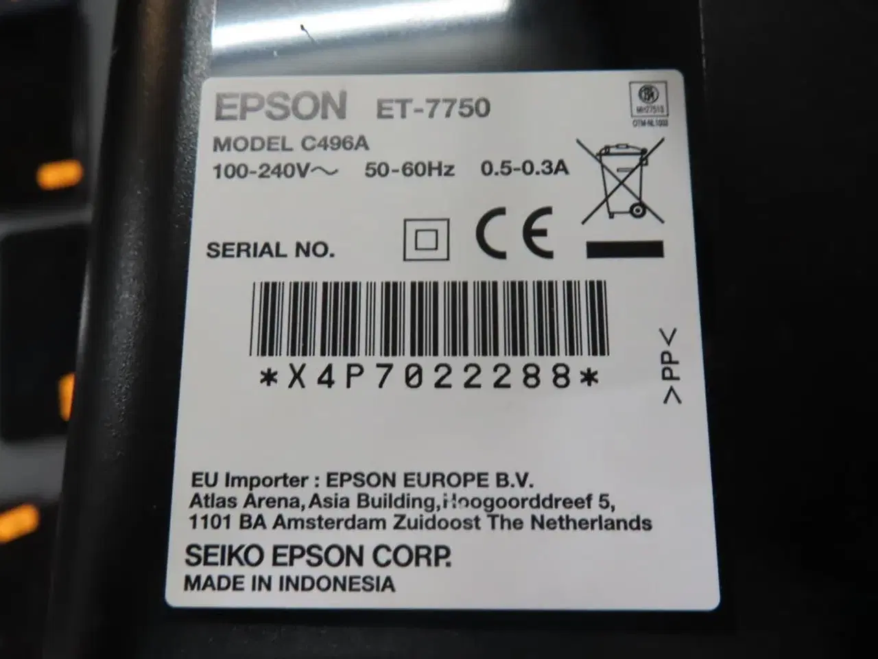Billede 5 - Printer EPSON ET-7750 (kan ikke sendes)