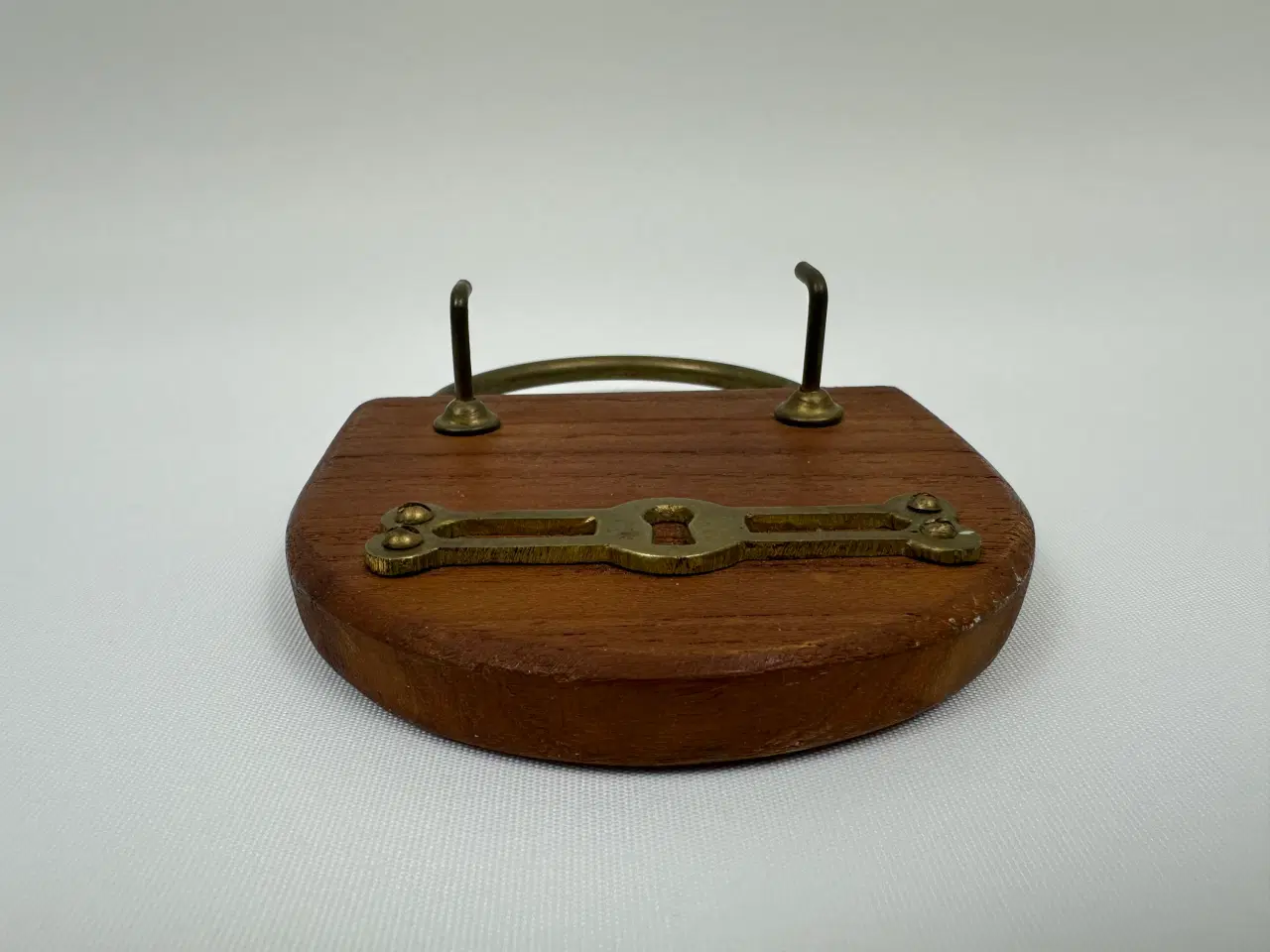 Billede 2 - Retro knagerække, teak / messing 