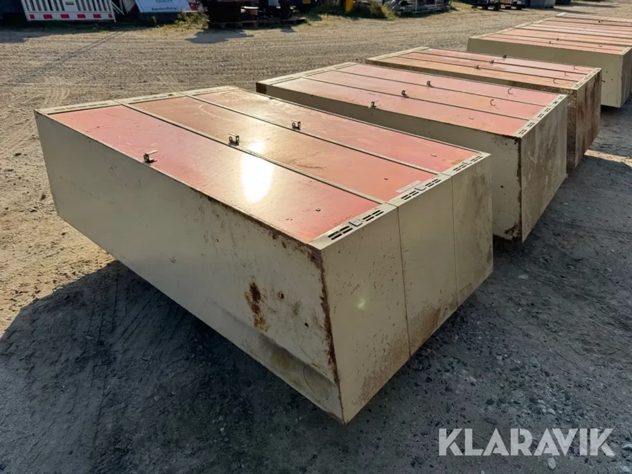 Billede 3 - Stålskabe 3 låger 3stk.