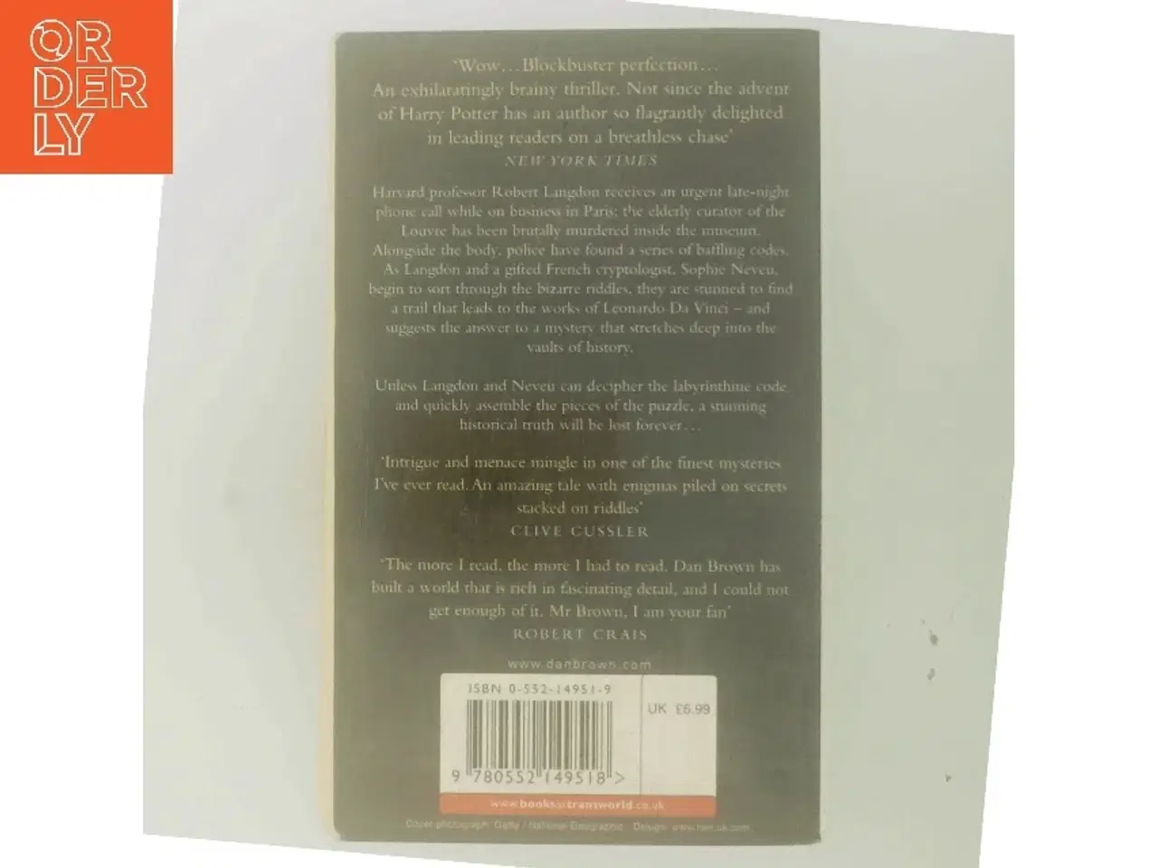 Billede 3 - The Da Vinci Code by Dan Brown af Dan Brown (Bog)