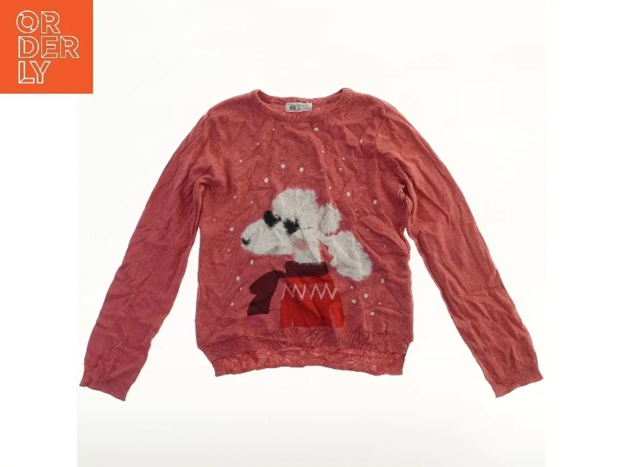 Billede 1 - Langærmet bluse med hundemotiv fra H&M (str. 134)