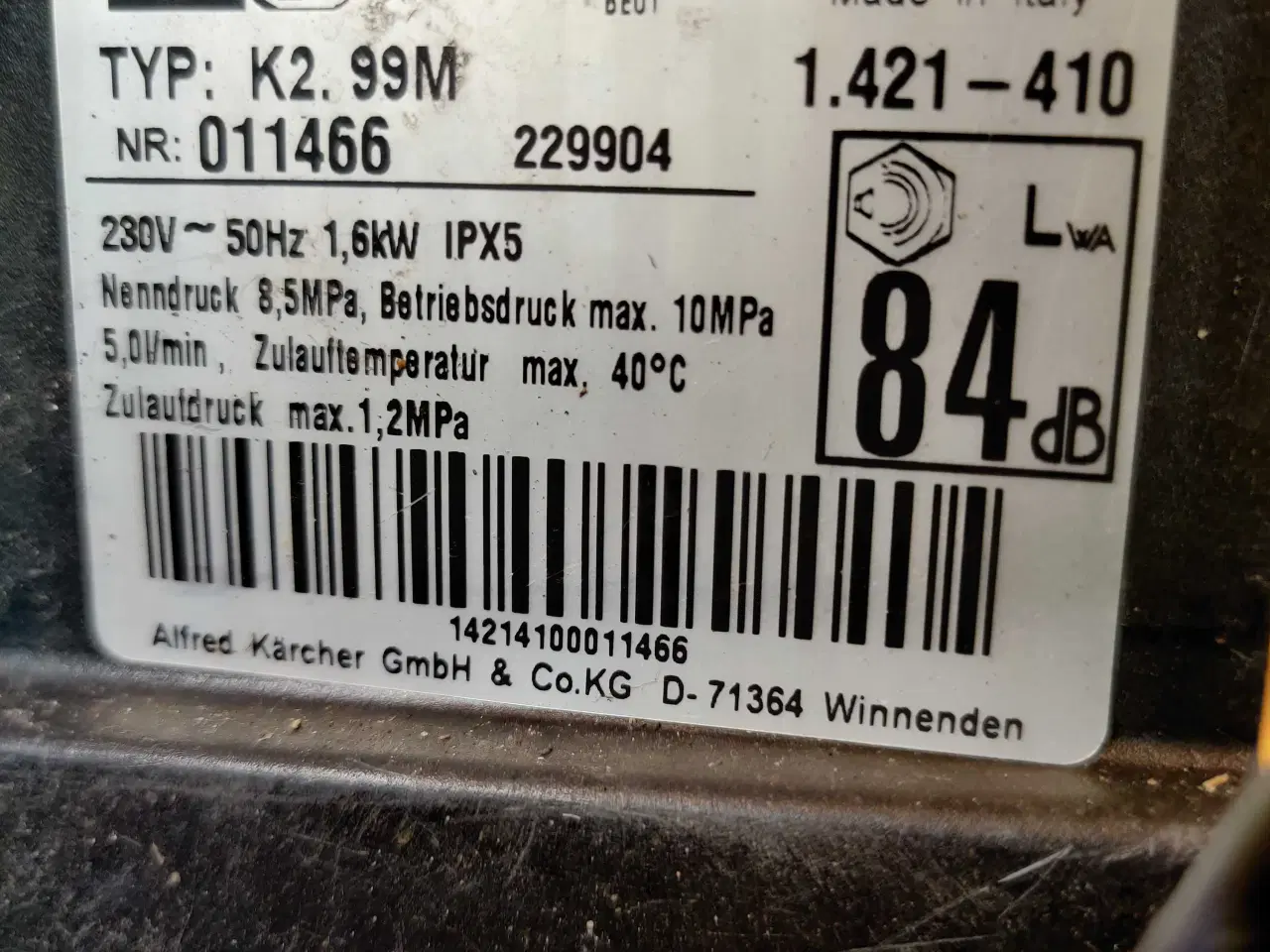 Billede 6 - Højtryksrenser Kärcher K2.99