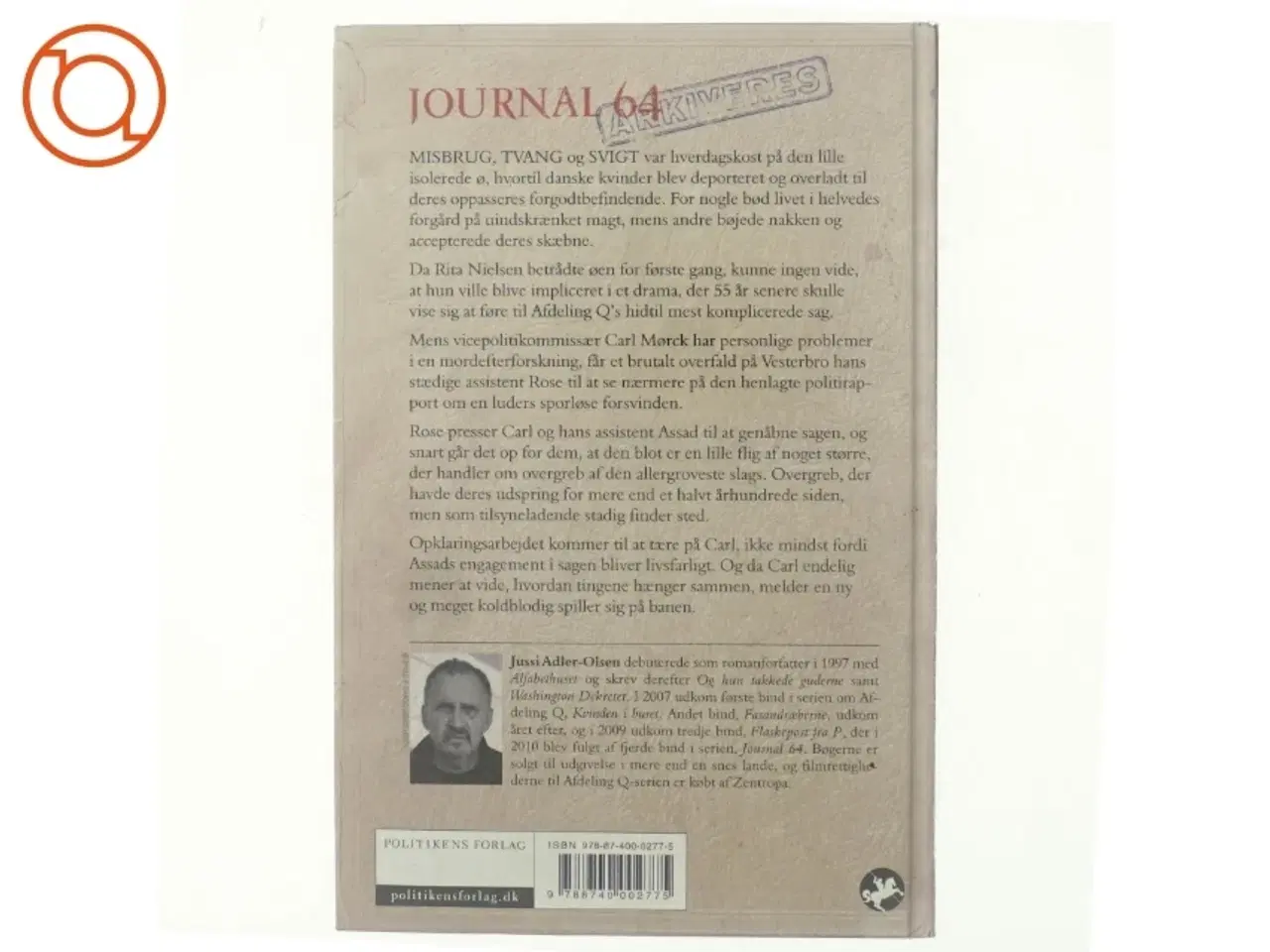 Billede 3 - Journal 64 : krimithriller af Jussi Adler-Olsen (Bog)