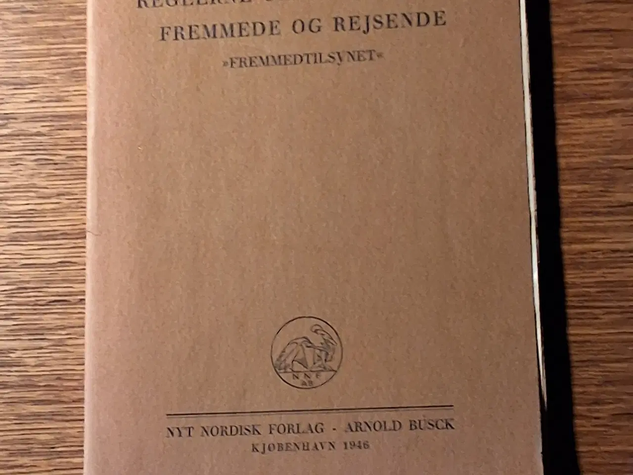 Billede 1 - "FREMMEDTILSYNET" Fremmedloven 1875