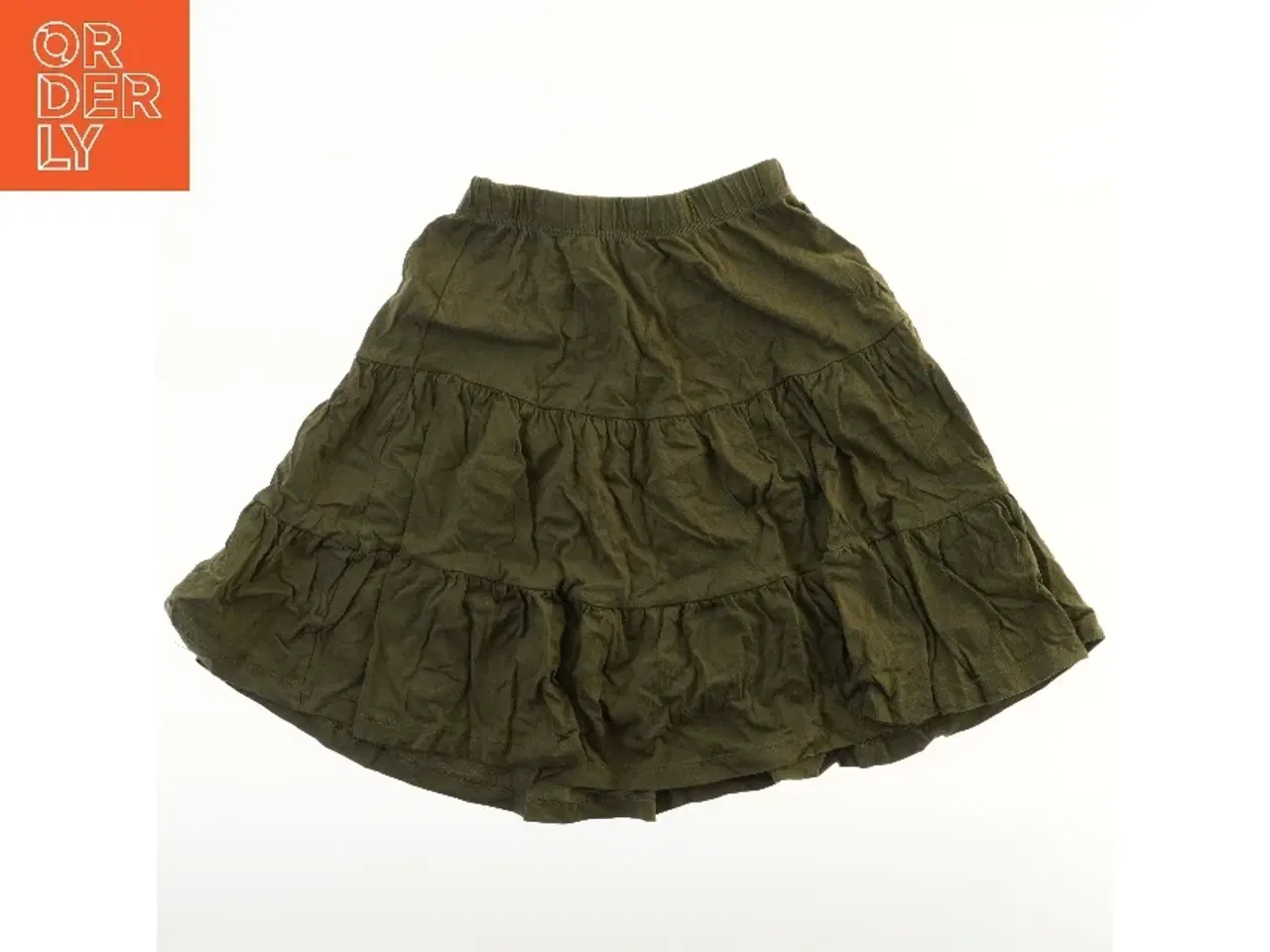 Billede 1 - Grøn nederdel med flæser fra Only (str. 110)