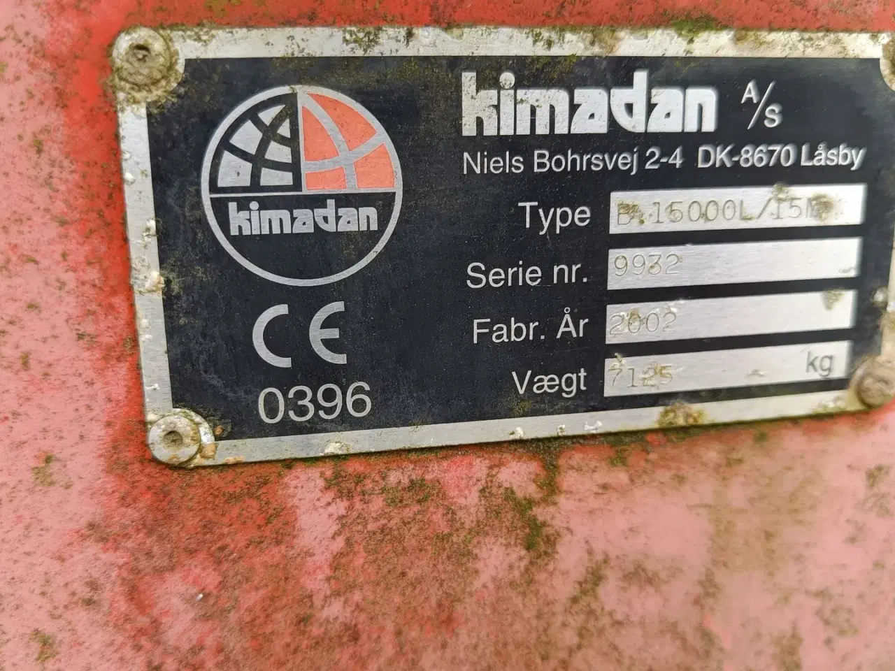 Billede 8 - Kimadan B. 15000l/15m Ikke tæt i tank