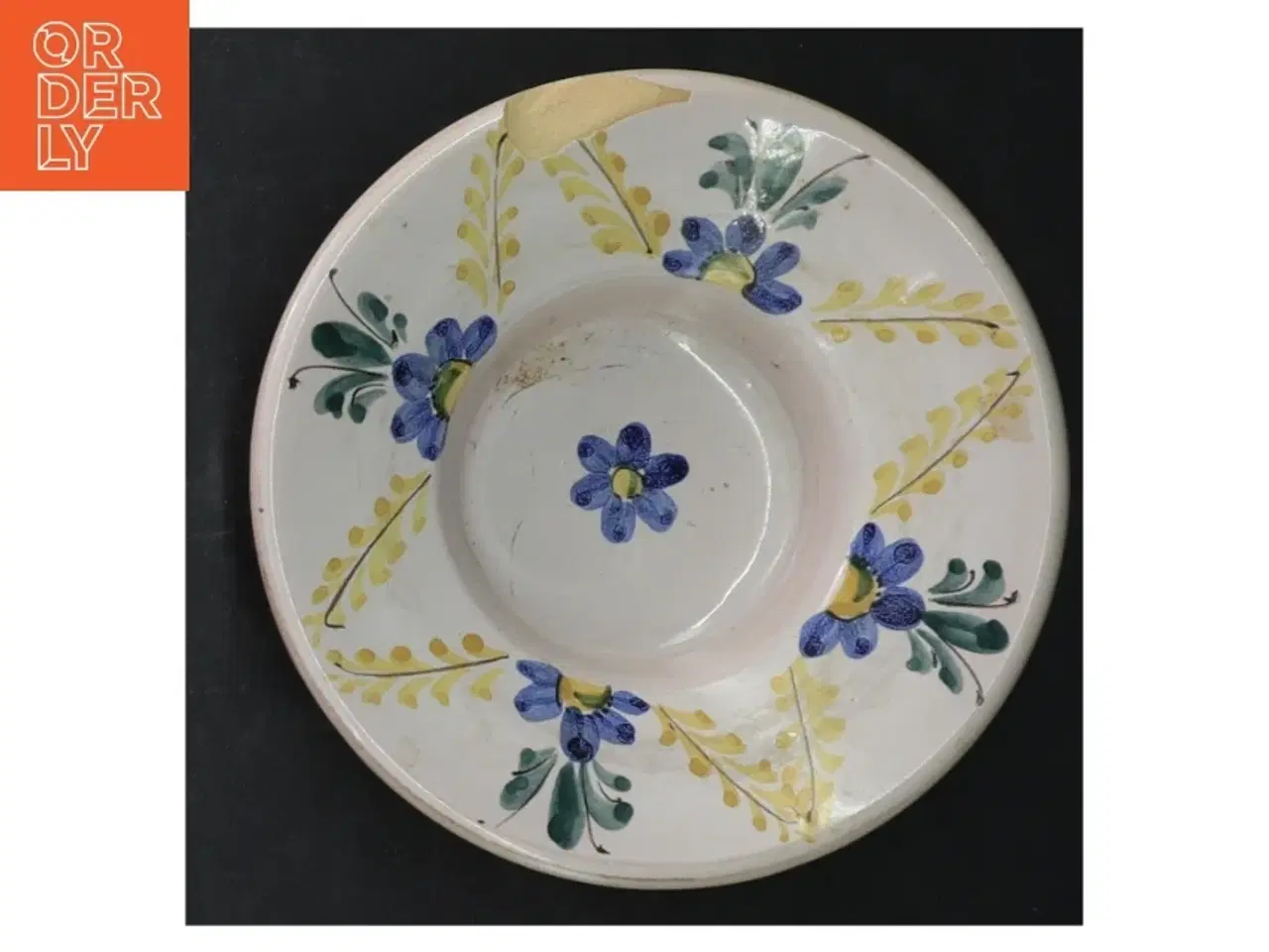 Billede 4 - Håndmalet fajance tallerken fra Hedebo (str. Ø. 15 cm)