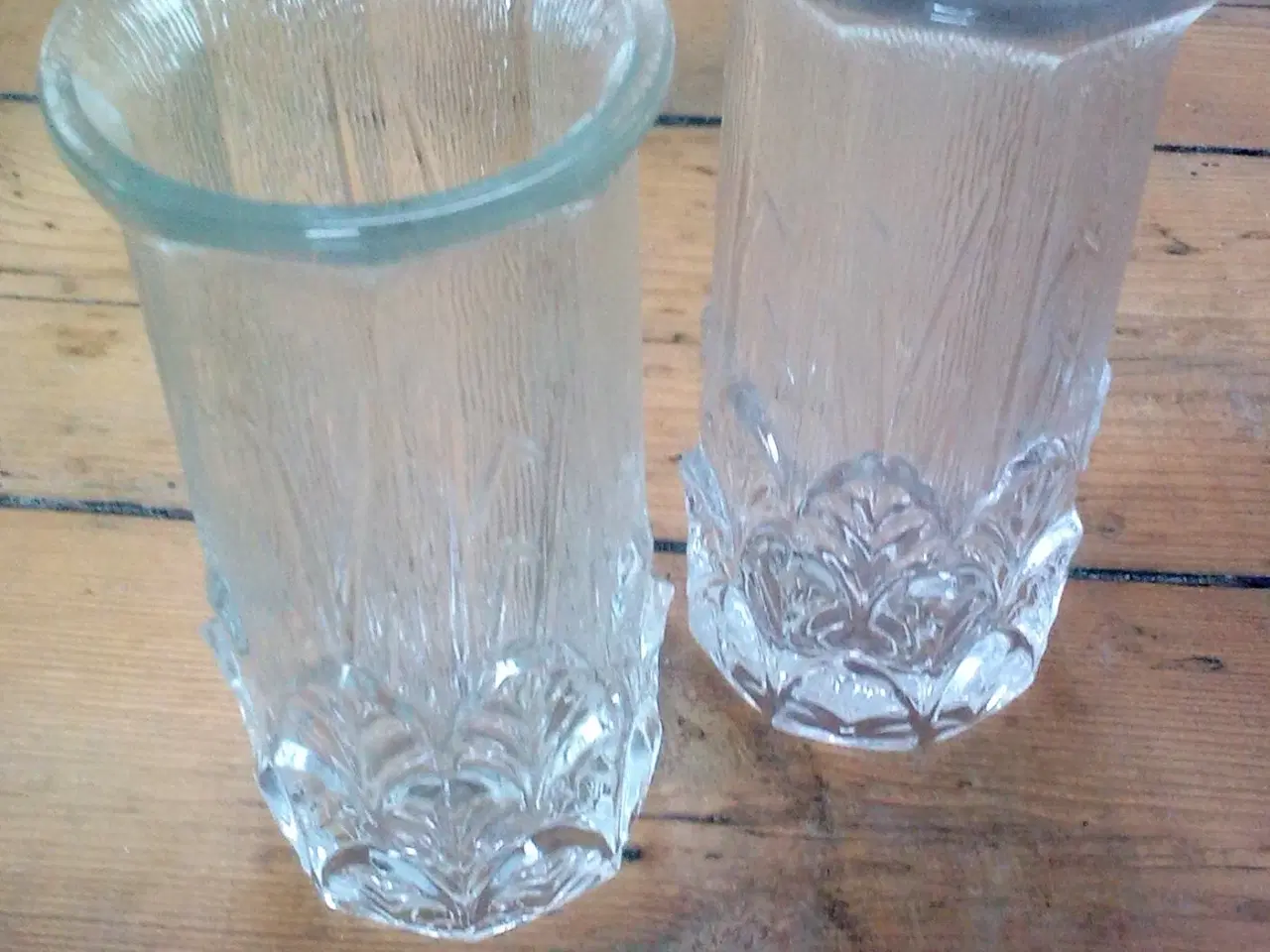 Billede 7 - Retro Italien 3 vaser Vinter is struktur glas