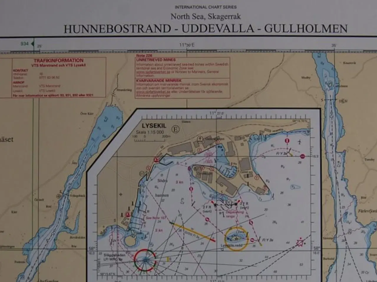 Billede 4 - Svensk Søkort 933 Hunnebo Strand-Uddevalla-Gullhol