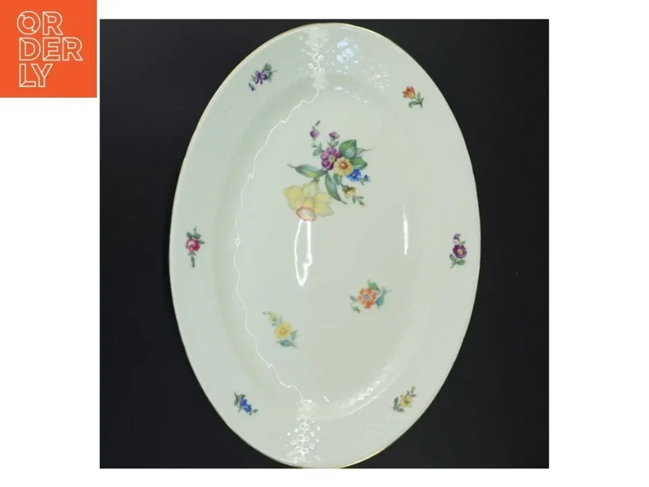 Billede 2 - B&G saksisk blomst stort stegefad (str. 40x28 cm)