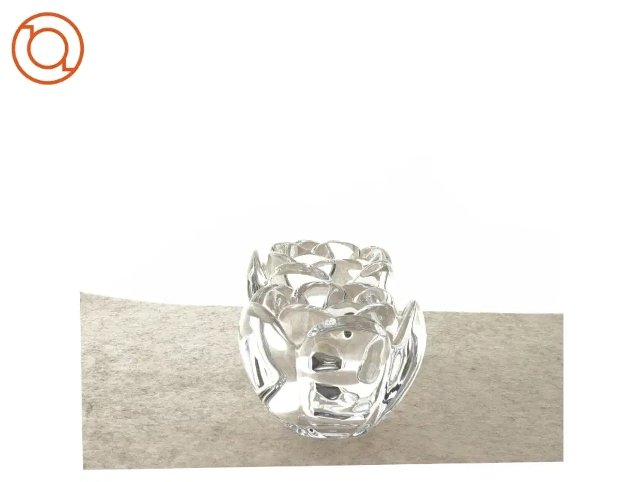 Billede 2 - Lotus fyrfadsstager fra Holmegaard (str. 7 x 10 cm)