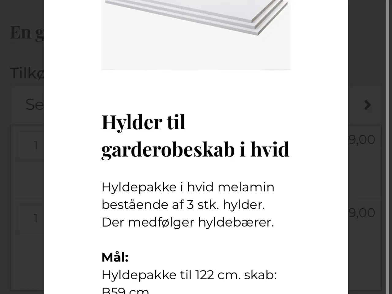 Billede 7 - Garderobeskab fra Tvillum