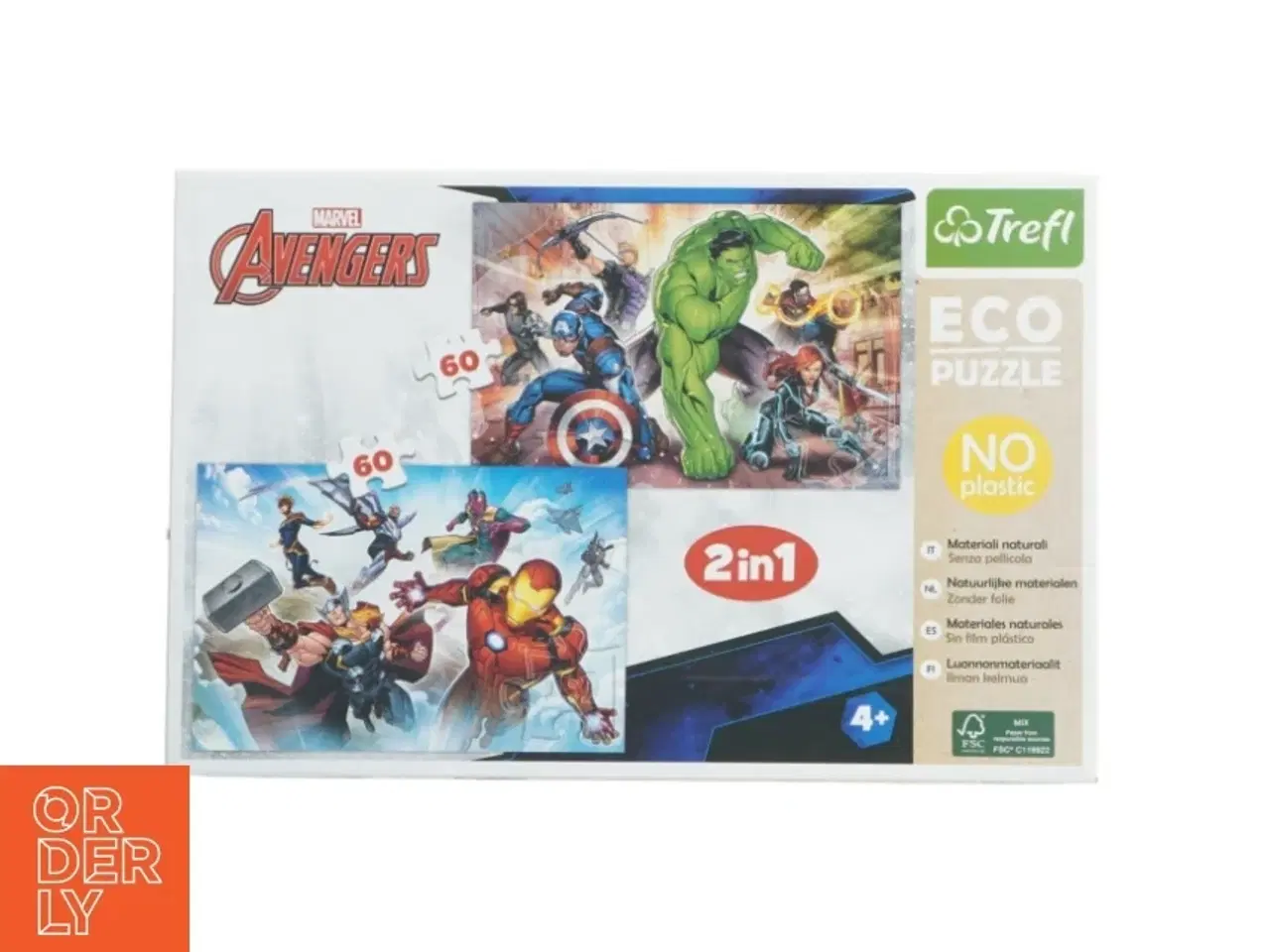 Billede 1 - Avengers 2-i-1 puslespil fra Trefl (str. 60. prikker)
