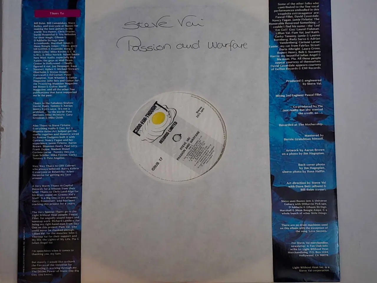 Billede 3 - Steve Vai: Passion and Warefare