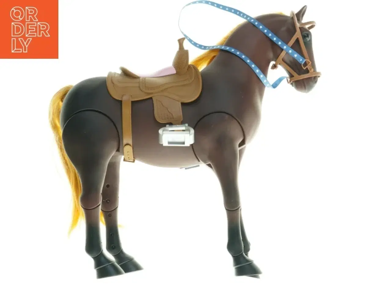 Billede 4 - Stor legetøjshest med sadel (str. 45 cm)