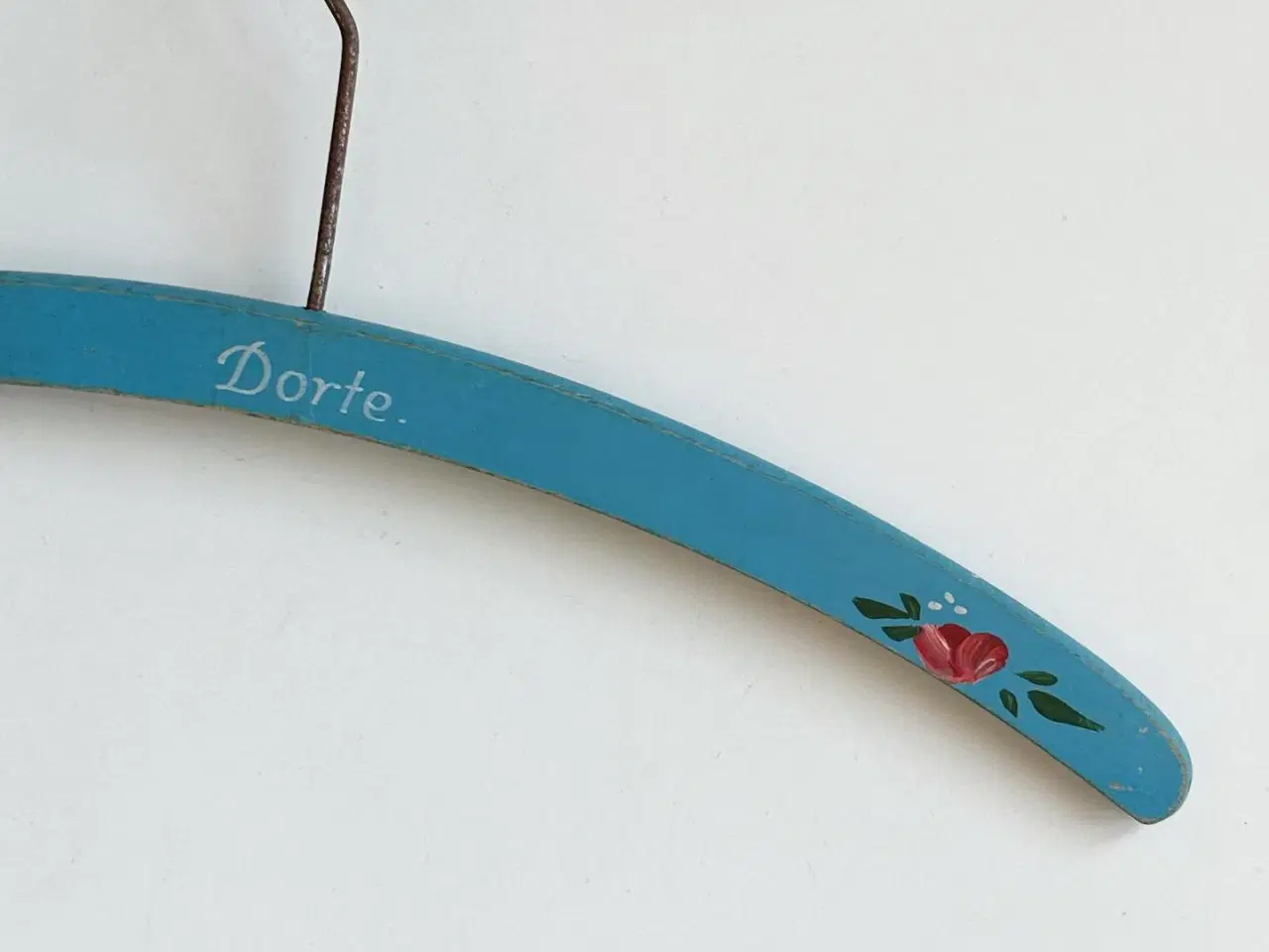 Billede 2 - Vintage børnebøjle, lyseblå m blomster, Dorte