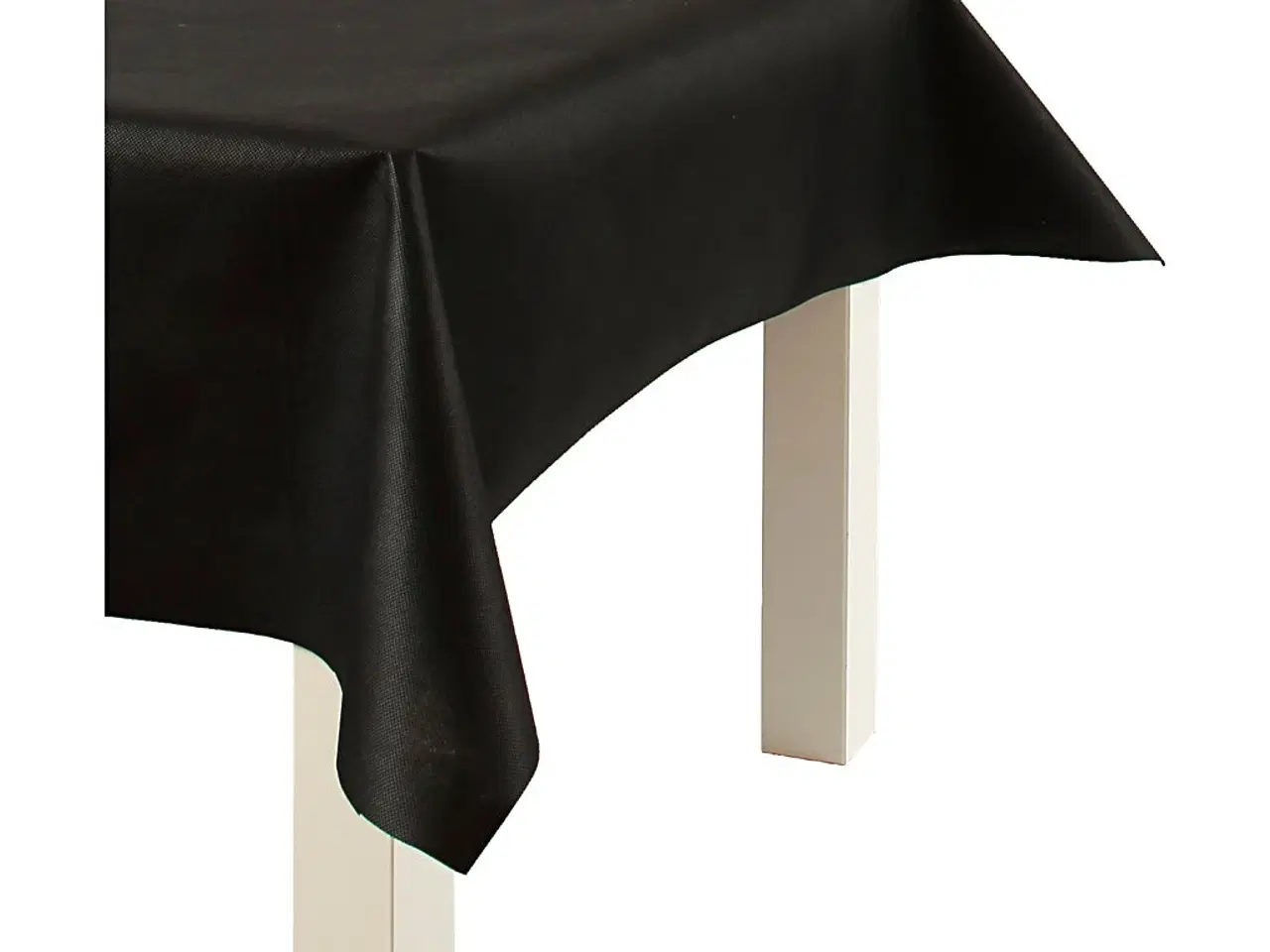 Billede 1 - Dug af Imiteret Stof, B: 125 cm, 70 g, sort, 10m/ 1 rl.