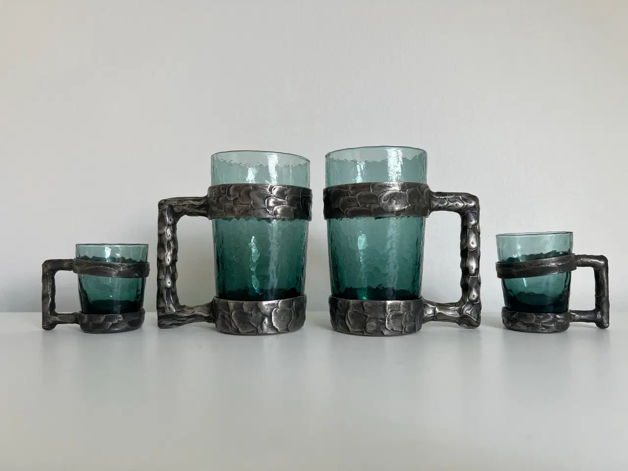 Billede 2 - Norske glas i/Tinholdere