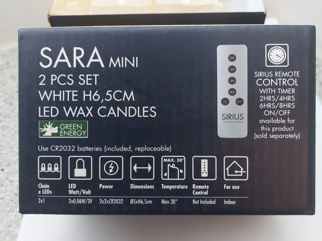 Billede 4 - Sirius Sara Mini Led vokslys - Ubrugte